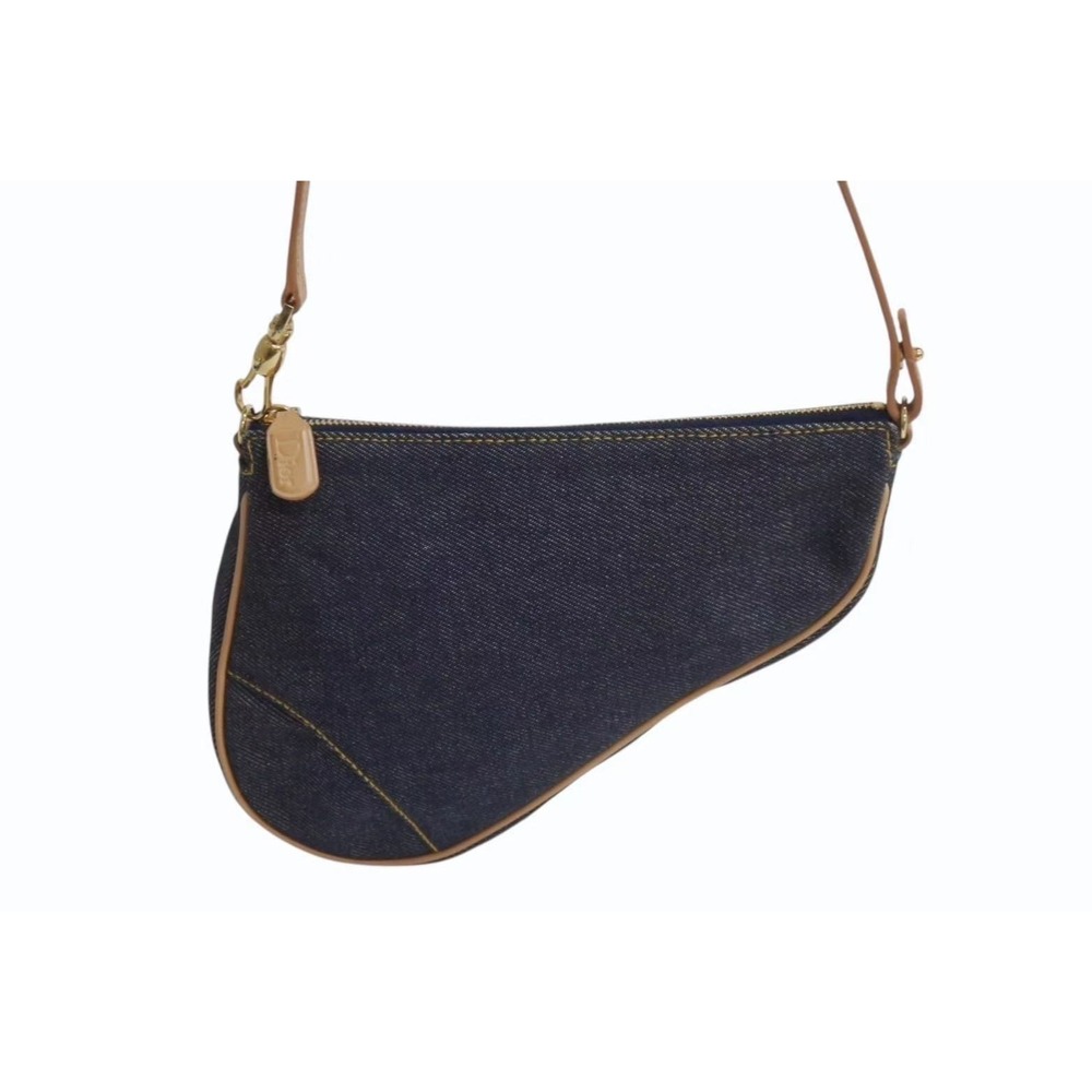 Christian Dior Saddle Bag accessory blue denim - Picture 2 of 10